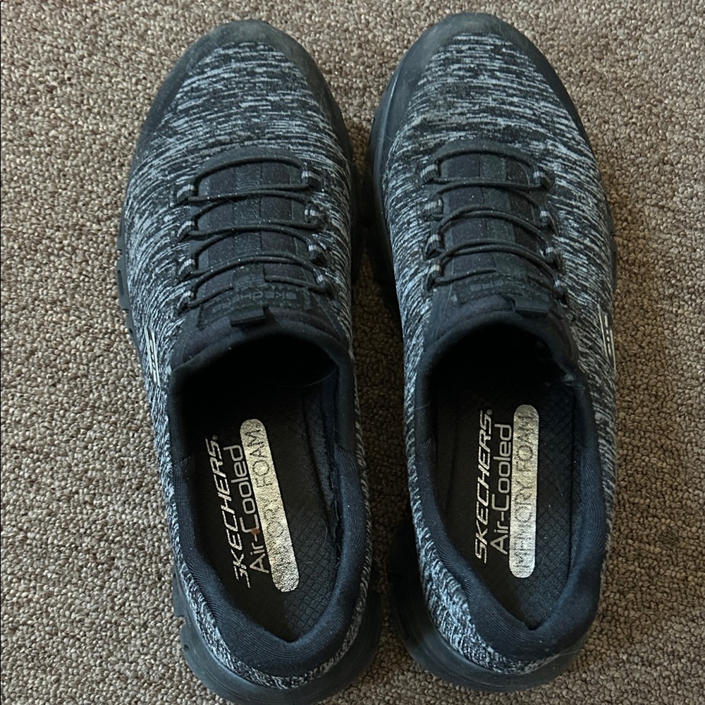Skechers Black and Gray Sneakers